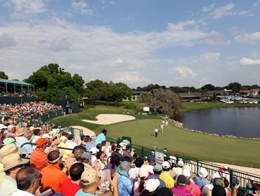 The 18th green at Bay Hill